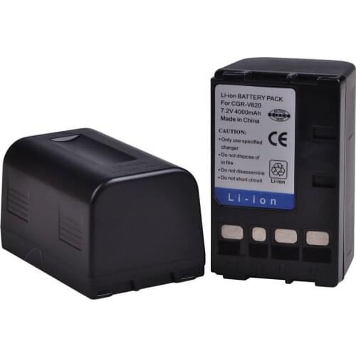 2x 4000mAh PowerTrust CGR-V620 CGR-V14S CGR-V610 CGR-V26S Battery for Panasonic V610 V620 NV-RX14 NV-RX17 NV-RX18 NV-RX24 Camera