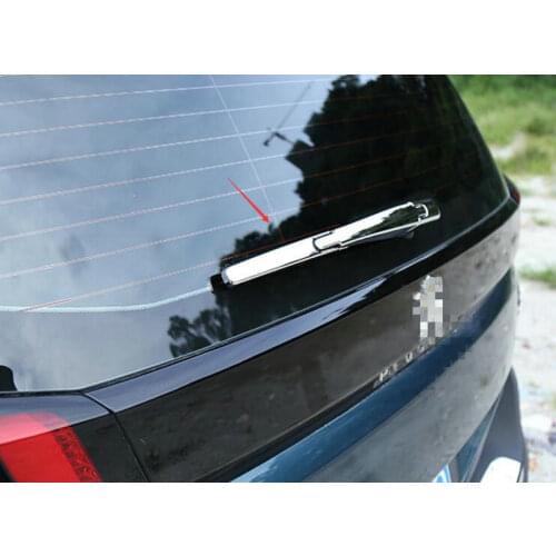 Car ABS Chrome Rear Window Wiper Cover Trim For 2017 Peugeots 3008