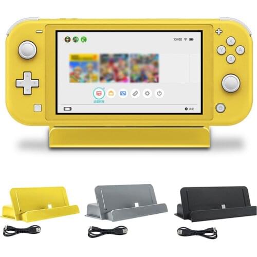 For Switch Lite ABS Fast Charger Type-c Practical DC 5V Professional Dock Station Adjustable USB Charging Stand Game Console