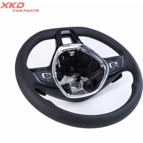 Black MFS Multifunction Steering Wheel W/ Heated Fit For Tiguan Jet-ta 5NG 419 091 E CYT 6C0 419 091 5TA419091