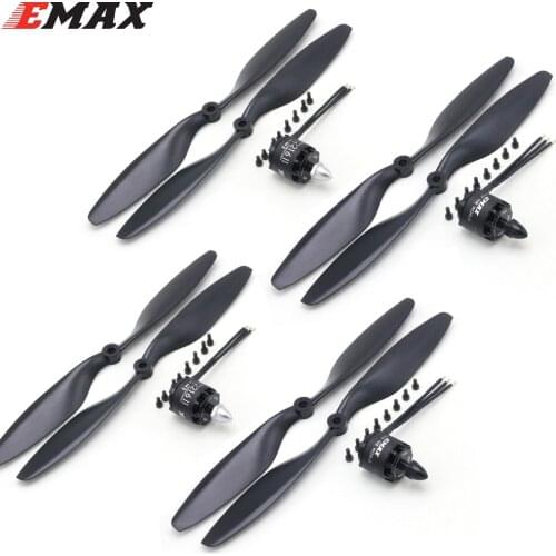 Emax MT2216 II 810KV CW CCW Brushless Motor + 1045 Propellers for RC Multirotors+ Motor Nut+ Screw