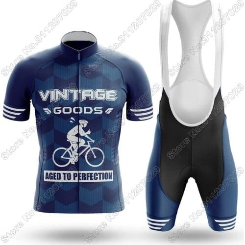 Cycling Jersey Set Aged to Perfection - Mens Summer Cycling Clothing Road Bike Suit Mountain Bicycle Shirt Bib Shorts MTB