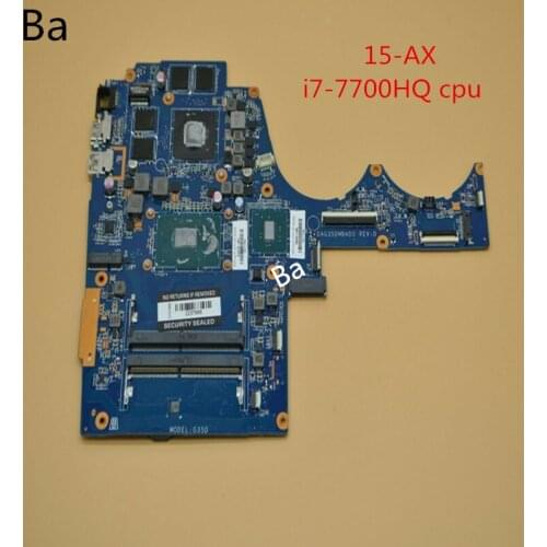 For HP 15-AX laptop motherboard I7-7700HQ CPU independent graphics card fully tested
