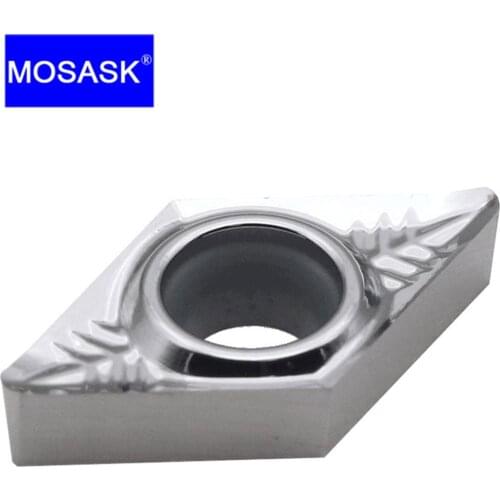 MOSASK DCGT 10PCS 0702 11T3 04 08 02-AL ZK01 Copper Aluminum Finish Machining Processing Cemented Tungsten Carbide Inserts