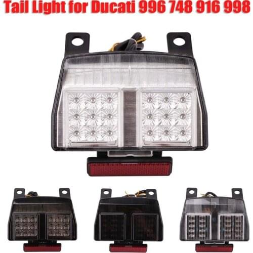 Motorcycle Tail Light Indicator Stop Brake Rear Warning Turn Signal Lamp Taillight for Ducati 996 998 748 916 1994-2003