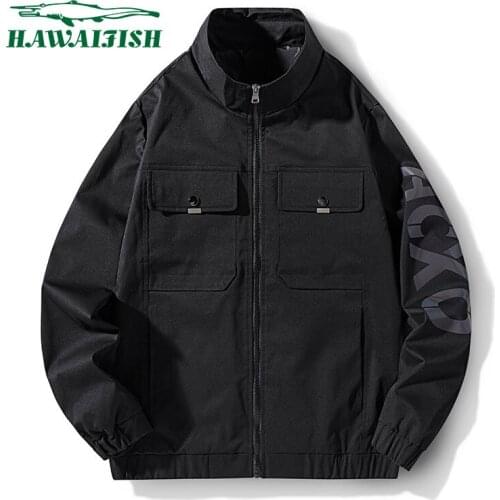 Hawaifish brand acket men 2021 new spring and autumn personality Korean style clothes men handsome hip hop fashion veste homme