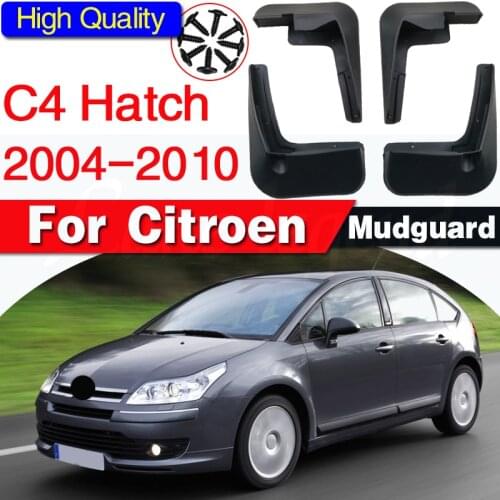 Set Car Mud Flaps fit For Citroen C4 1 2004-2010 Hatchback Mudflaps Splash Guards Mud Flap Mudguards Fender Front Rear 2005 2006