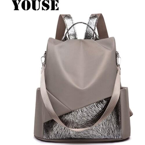 YOUSE Brand 2020 New Stylish Casual Oxford Cloth Backpack Womens Fashion Trend Versatile Travel Backpack Bookbag School Bags