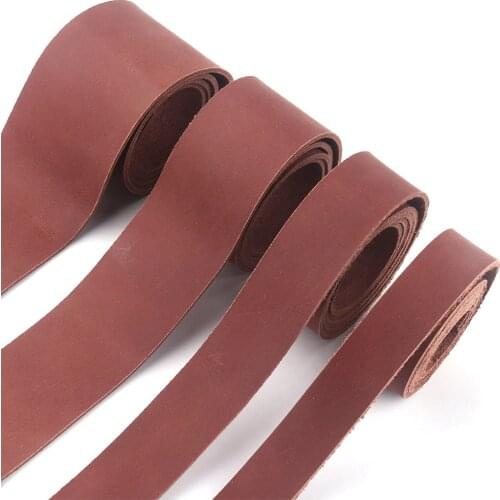 Flat Leather Strap For Belt,Italian Natural Leather Strip Cowhide Leather For Purse Bag Straps Craft Handbag Backpack Shoes DIY