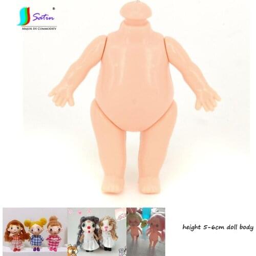 Wholesale 10pcs Small Mini size Height 5CM normal Skin Color Fat Doll Body,DIY Doll Material Fat Doll Body S0675L