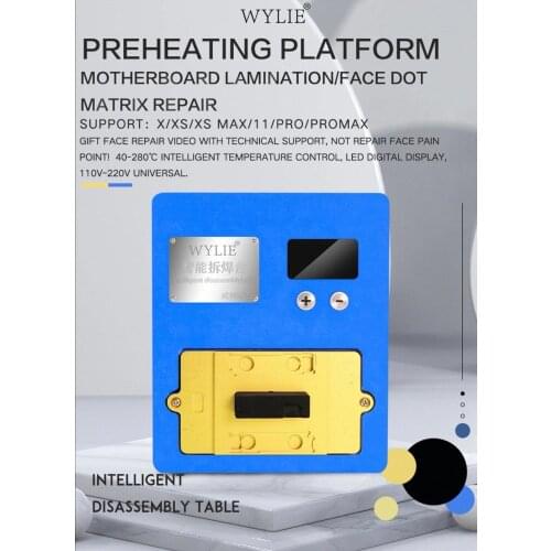 K85 Preheating platform for iphone x/xs/xsmax/ 11 12 /11 12 pro/ max mini motherboard lamination / face dot matrix repair