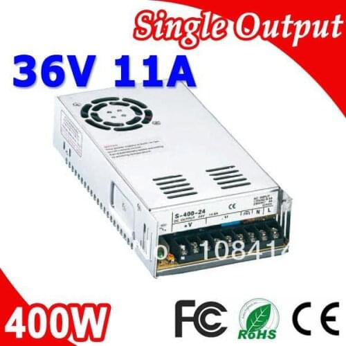 S-400-36 400W 36V 11A LED Switching Power Supplier Transformer 110V 220V Input to 36V DC output