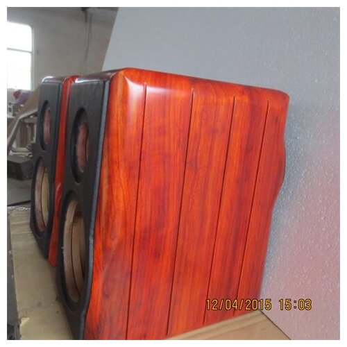 Safflower pear wood version solid wood empty box new 8-inch bass