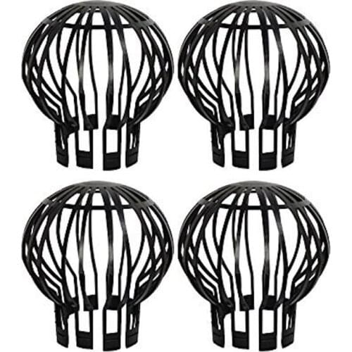 4PCS Gutter Guard Downspouts Filter Strainer Preventing Leaf Debris Branches Roof Moss From Clogging the Pipes