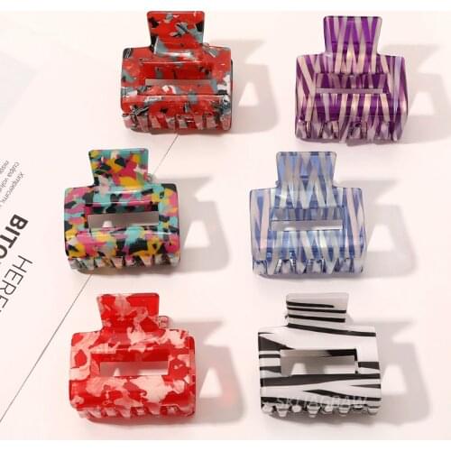 Fashion Hair Claw Hair Clips for Women Elegant Colorful Acetate Claw Clip Girls Hair Barrettes Hair Clips Hair Accessories New