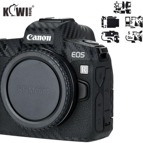 Anti-Scratch Camera Body Cover 3M Sticker Protector for Canon EOS R Anti-Slide Grip Holder Skin Guard Shield Carbon Fiber Film