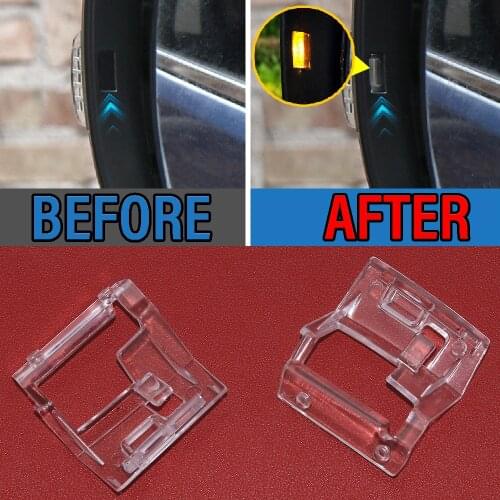 2X PC Clear Left Right Side Mirrors Assistant Turn Signal Light Indicators Lens Fit for Subaru Forester 2013-2018 XV 2012-2017