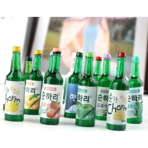 10pcs 1:12 Scale Dollhouse Miniature Wink Drink Model Pretend Play food For Blyth Barbies Bjd Doll House Kitchen Toys