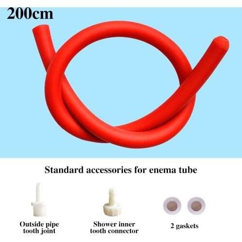 100/150/200cm Soft Anal Enema Tube Anal Cleaning Vaginal Cleaner Nozzle Tip Butt Plug Cleaner Enemator Sex Toys For Men Woman