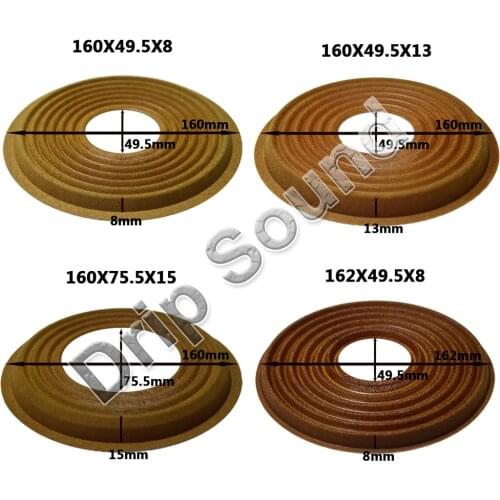 2pcs 160x49.5/160x75.5/162x49.5mm Elastic Wave Loudspeaker Subwoofer Woofer Bass Speaker Repair Spider Damper