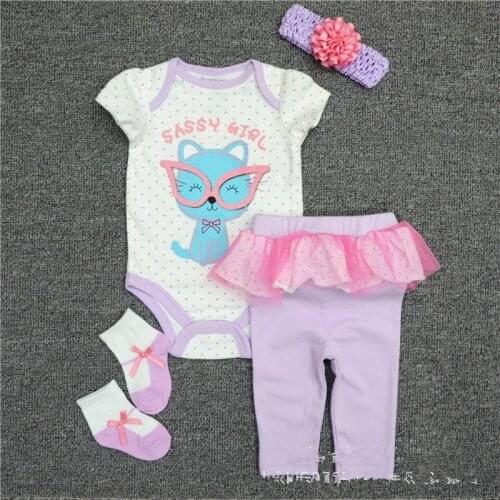 20-23inch DOLLMAI reborn silicone babies doll clothes popular suit sock+headdress+pants+baby romper kids birthday gift