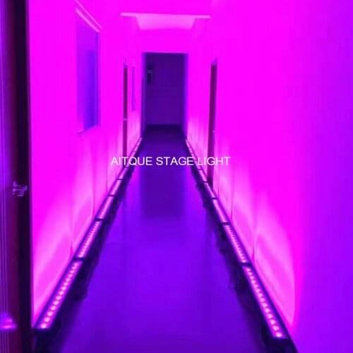 20lot professional lighting led bar14x18w cob led wall light 18w rgbwa uv pixel bar dmx led linear wall washer led flood light