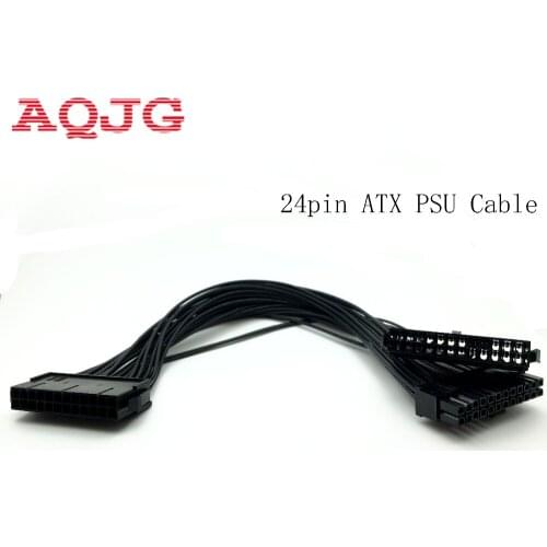 24pin ATX Power Supply 30cm Adaptor Cable Connector for Mining 24Pin 20+4pin Dual PSU AQJG