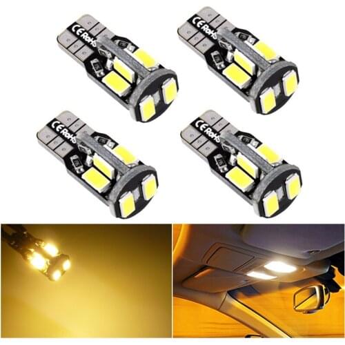 4x T10 Canbus LED Car Light 194 W5W Auto LED Bulbs For Honda Acura Spirior City Stream Fit Accord CR-V/CRV Fit Car Styling White