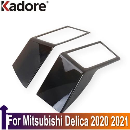 For Mitsubishi Delica 2020 2021 Front Air Condition Vent Outlet Cover Trim Dash Bezel Garnish Frame Decoration Accessories
