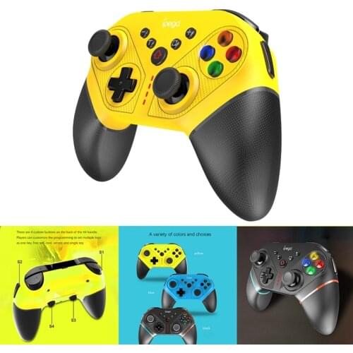 Ipega Wireless Bluetooth Gaming Controller for PC Windows 7 8 10/Nintendo Switch, Gamepad with 6-Axis Gyro,Turbo Function