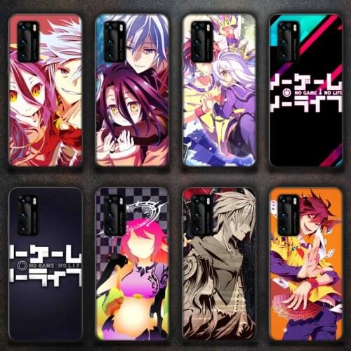 Anime No Game No Life Phone Cases for huawei P40 pro lite P8 P9 P10 P20 P30 psmart 2019 2017 2018