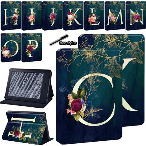 Case for Amazon Kindle Paperwhite 1 5th/2 6th/3 7th/4 10th/Kindle 10th/Kindle 8th Leather Print Pattern Tablet Protective Case