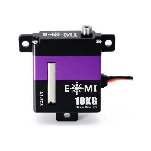 E-MI A2-FC8 Full Metal Case 10KG Slim Coreless Digital Wing Servo for RC Fixed-wing Glider Aircraft
