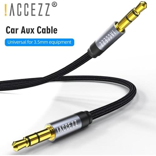 !ACCEZZ Aux Cable 3.5mm Jack Male to Male For Speaker Headphones Car Audio Cable For iPhone 6 6s 5 Samsung Xiaomi Aux Cable Cord