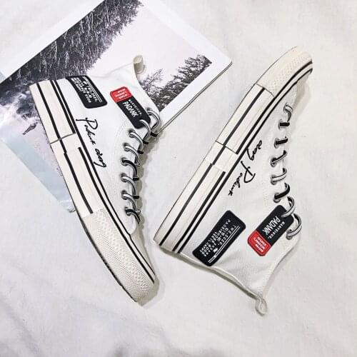 COZOK2021 Summer New High-top Canvas Shoes Men And Women Board Shoes Tide Shoes Joint Couple Cloth Shoes National Tide Shoes