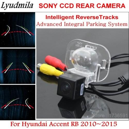 Lyudmila Car Trajectory Camera FOR Hyundai Accent RB 2010~2015 Car Backup Rear View Camera with Intelligent Dynamic Parking Line