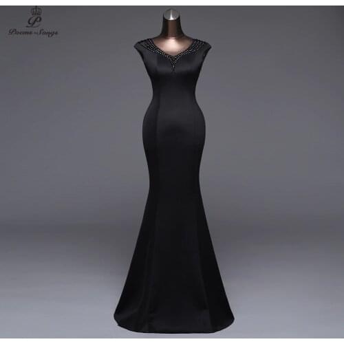 Poems Songs Backless Pink Evening dress luxury Prom Formal Party dress vestido de festa Elegant Vintage robe longue