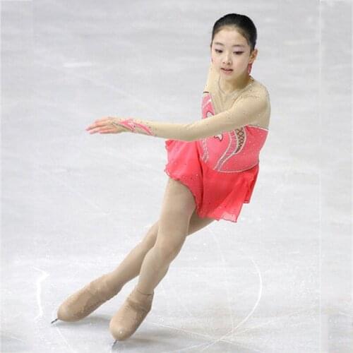 Girls and Women Figure Skating Dresses Spandex Ice Skating Dresses For Competition Color Can Be Chosen By Itself Customization