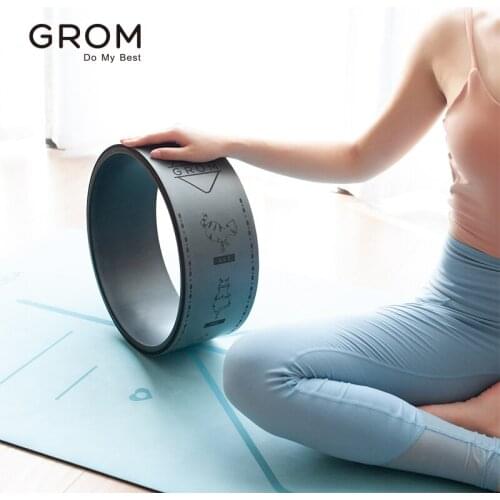 Yoga Wheel Pilates Professional Wheel PU Yoga Circles Gym Workout Back Training Tool Roller Wheel For Bodybuilding Fitness ABS