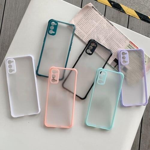 Translucent Matte Shockproof Phone Case For OPPO Realme 6 7 7i C1 C11 C12 C15 C17 C20 Narzo 20 Pro A3S A12E Simple Cover Coque