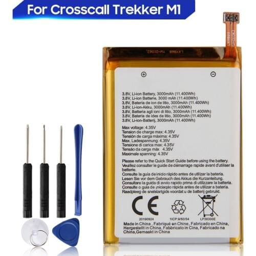 Original Replacement Battery For Crosscall Trekker M1 Genuine Phone Battery 3000mAh