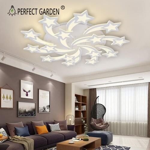 LEDs Chandelier Modern stars For Living Room Bedroom remote/APP support Home design chandelier model