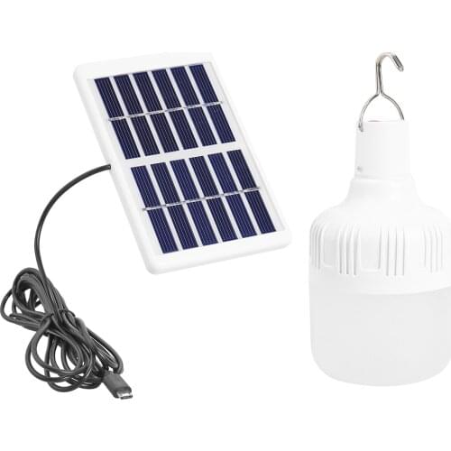 YH-50 LED Bulb Lamps Camping Lights Solar Lamps Portable LED Bulb Light Rechargeable Camping Emergency Outdoor Garden Lighting