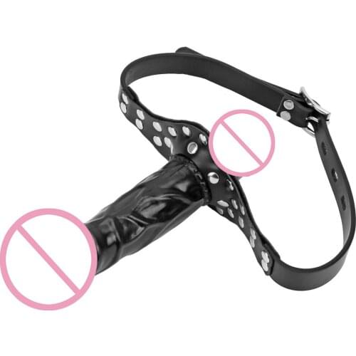 Mouth Gag Sex Products Dildo Head Strap on Realistic Penis Double Dildos Bandage Sex Toys for Couples Strapon