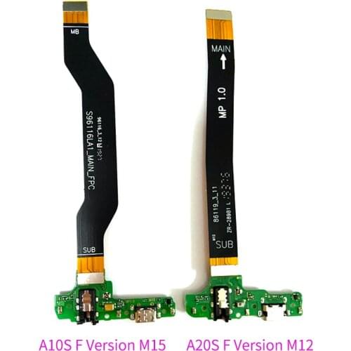 10PCS For Samsung Galaxy A10S A107 A20S A207 USB Charging Dock Port Connector Main Motherboard Flex Cable