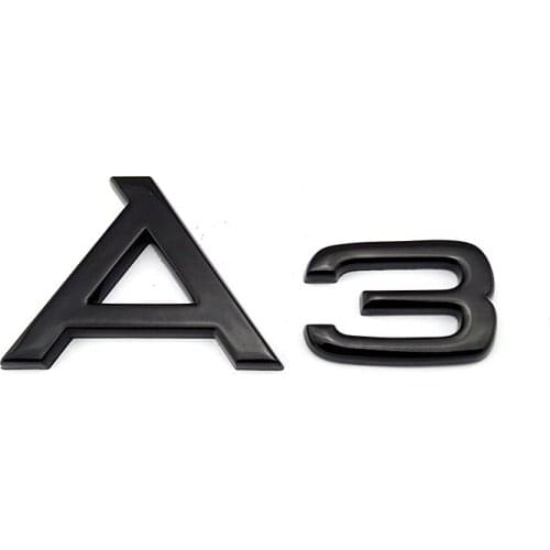 High Quality UV Car Styling Sticker A3 Logo A4 Car trunk Emblem A5 Rear Sign Letter for Audi