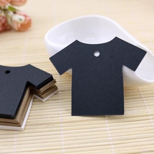 100pcs/lot Thick Kraft Paper Hand Tag Clothes Design 7x5.5cm Jewelry Display Card/Tags Earring Card Free Shipping