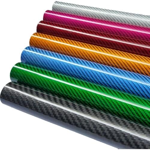 2Pcs 500mm 3K Colorful Full Carbon Fiber Tube ,Rods With Color For RC Underwater Drones, Bike and Plant Protection Machine