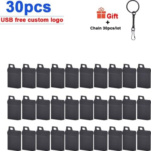 30pcs free logo USB metal Flash Drive Real Capacity Pendrive 2.0 High Speed metal Mini Memory Usb Stick 4GB 8GB 16GB 32GB 64gb