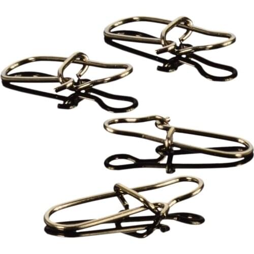 5Pcs/Lot 15mm 17mm Carbon Steel Fishing Pin Enhanced Fly Bait Accessories Clip Snap Connector Fishing Pin Terminal Tackle